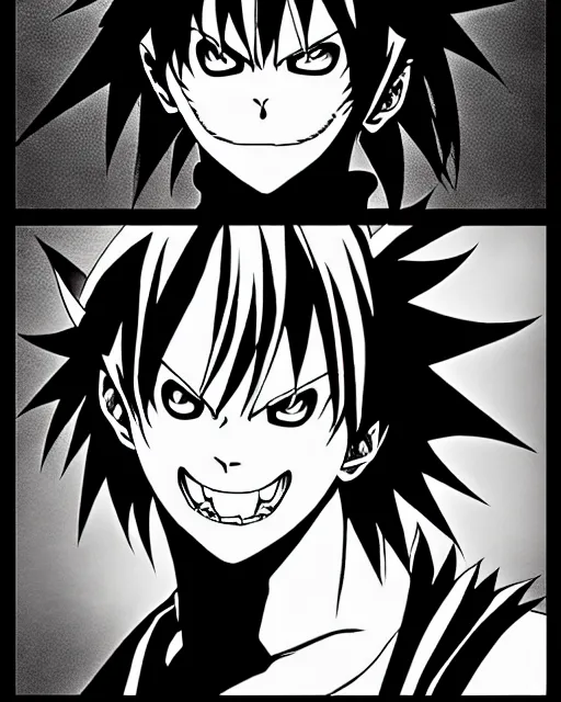 ryuk and kira, death note, anime style, manga, concept, Stable Diffusion