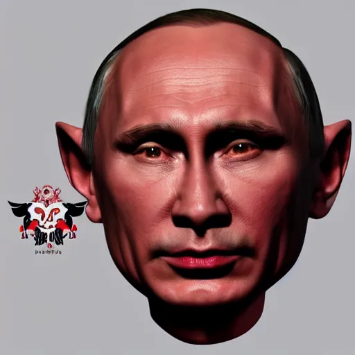 Image similar to putin as a demon, concept art by xi gang, trending on instagram, neo - dada, official art, iso 2 0 0, rendered in maya