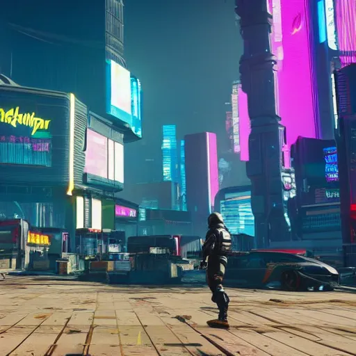 Prompt: cyberpunk 2077 with Pixar animation style
