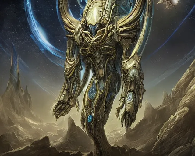 Image similar to immortal neuron, alien utopia, holy place, protoss!!!!, starcraft, intricate, scifi, space, highly detailed, art by roberto digiglio and furio tedeschi and filippo ubertino