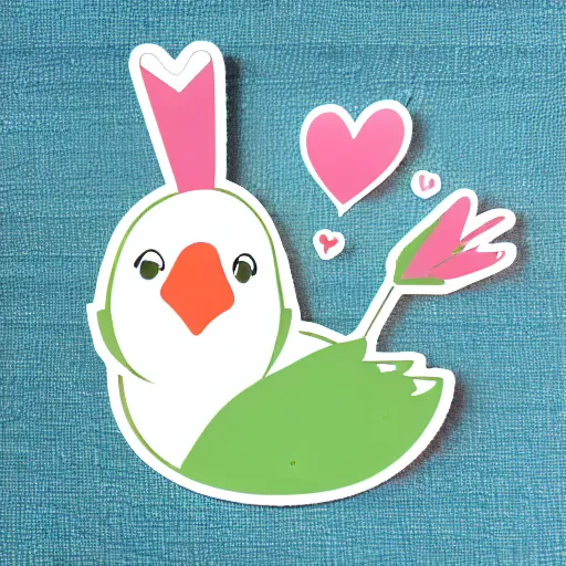 Image similar to kawaii goose sticker