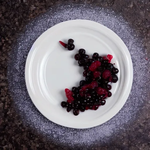 Image similar to currant with sugar in a plate in the kitchen