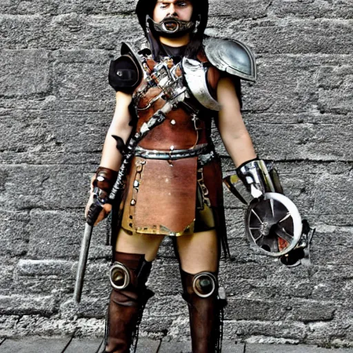 Image similar to steampunk roman warrior s