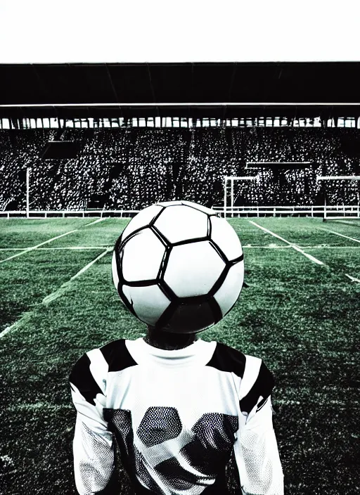 Image similar to football black and white portrait white sky in background