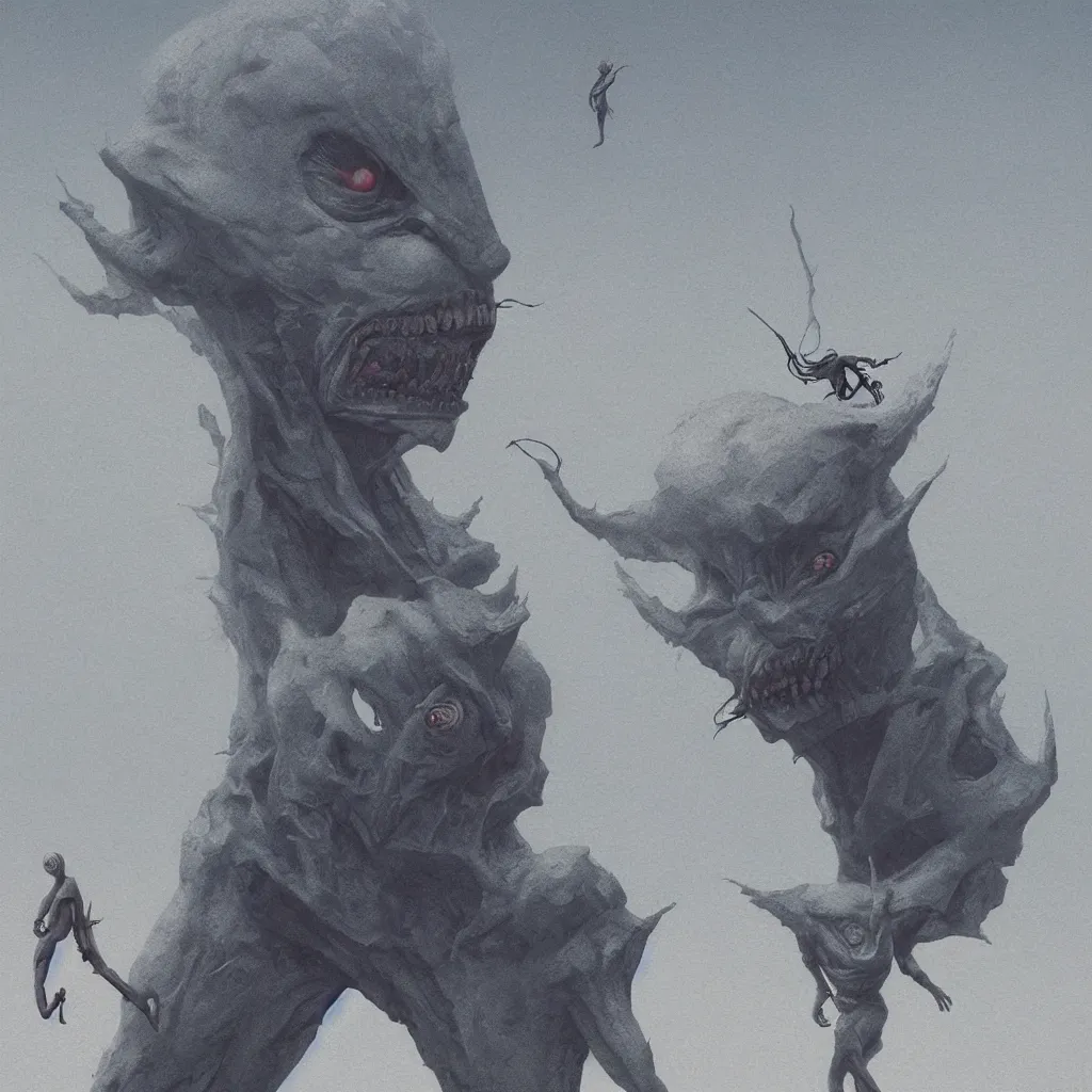 Image similar to demonic nikes, metapod alien, octane render, very sharp, maurice sendak, beksinski, quint buchholz, charlie bowater, pranckevicius