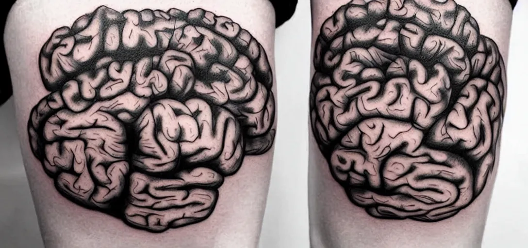 brain tattoo | hautedraws