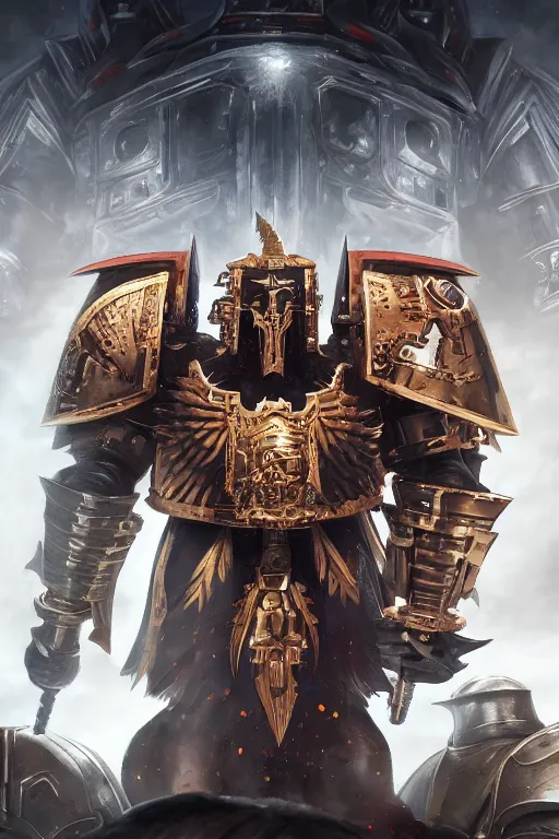 Image similar to queen portrait heros warhammer 4 0 k horus heresy fanart - the primarchs emperor by johannes helgeson animated with vfx concept artist & illustrator global illumination ray tracing hdr fanart arstation zbrush central hardmesh 8 k octane renderer comics stylized