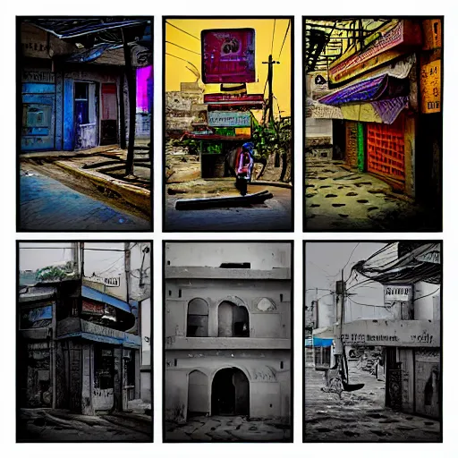 Image similar to Karachi, cinematic, digital art