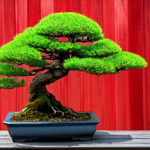 Image similar to beautiful photo of bonsai , uhd, HDR , very relaxing