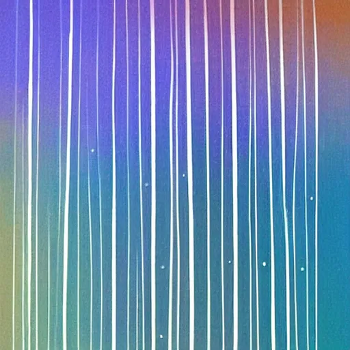 Image similar to In this computer art, the artist has used a simple palette of colors to create a feeling of calm and serenity. The soft hues of blue and green are reminiscent of a cloudy sky, while the orange and yellow suggest the warm glow of the sun. The vertical stripes of color are divided by thin lines of black, which give the impression of deep space. The overall effect is one of peacefulness and balance. Prada, comic strip by Akira Toriyama churning