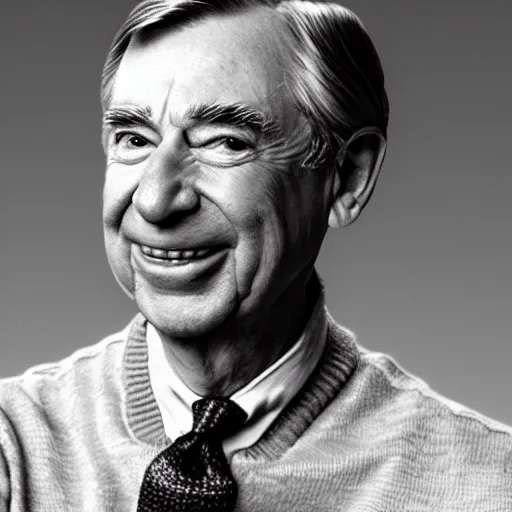 Image similar to very highly detailed, epic, central composition, photo of Mr Rogers as Smeagol face, intricate, extremely detailed, digital