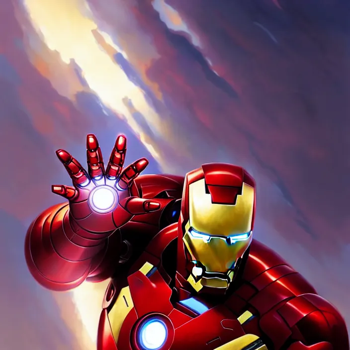 Image similar to iron man ( 2 0 0 8 ), in marble incrusted of legends official fanart behance hd by jesper ejsing, by rhads, makoto shinkai and lois van baarle, ilya kuvshinov, rossdraws global illumination