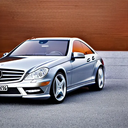 Prompt: photo of a mercedes