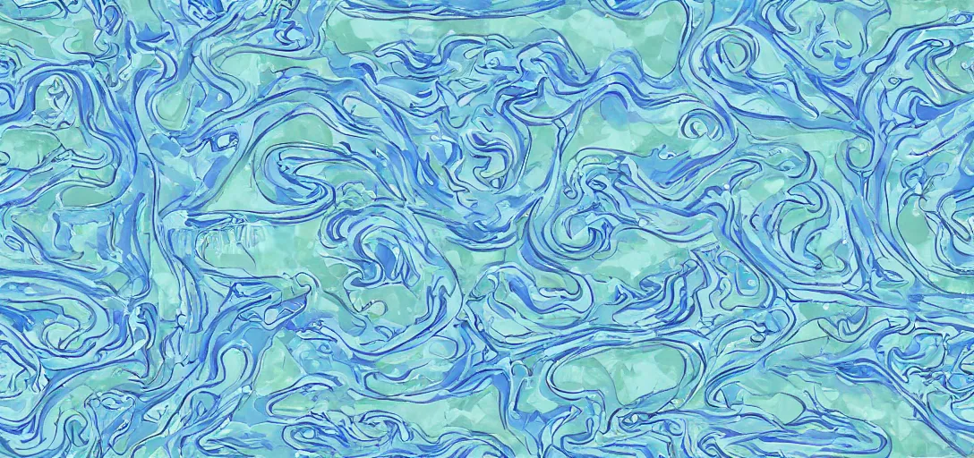 Image similar to pattern of water inspired by zelda wind waker