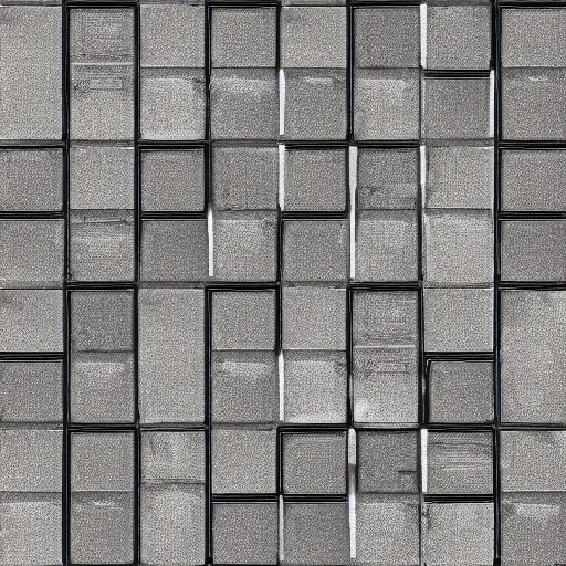 Prompt: 4 k large tiled retrofuturism brutalist floor white black seamless texture, material, flat, pbr, hi - res