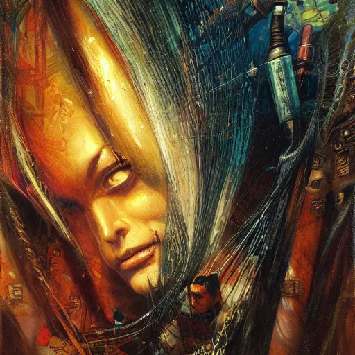 Image similar to A Austerian zoo, by Karol Bak, Kate Greenaway, Cyberpunk, 2d, Extreme closeup, Luxcore, Depth of Field