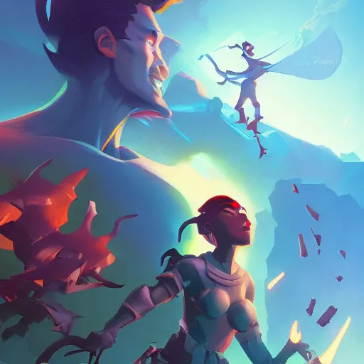 Image similar to hero world reboot 1 9 9 4, behance hd by jesper ejsing, by rhads, makoto shinkai and lois van baarle, ilya kuvshinov, rossdraws global illumination