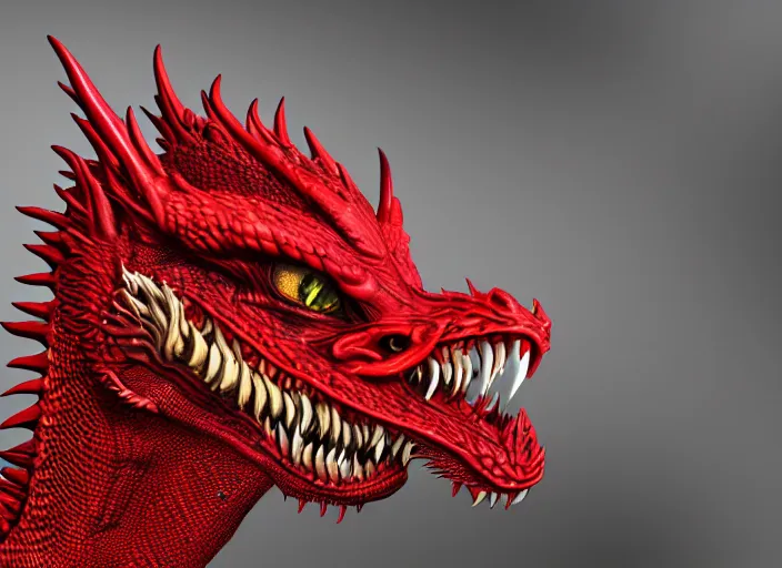 Prompt: An ultra detailed red dragon, 4k, photorealistic,