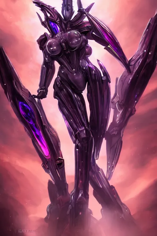 Prompt: maw shot, hyperdetailed realistic elegant beautiful stunning giant robot mecha hot female goddess dragon, sharp spines, sharp metal ears, smooth purple eyes, smooth fuschia skin, smooth silver armor, nebula size, space, epic proportions, epic scale, macro giantess, warframe, destiny, furry, dragon art, goddess art, giantess art, furaffinity, octane