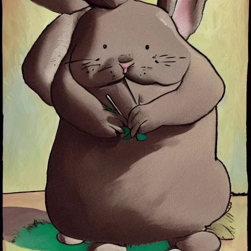 Image similar to big chungus studio portrait