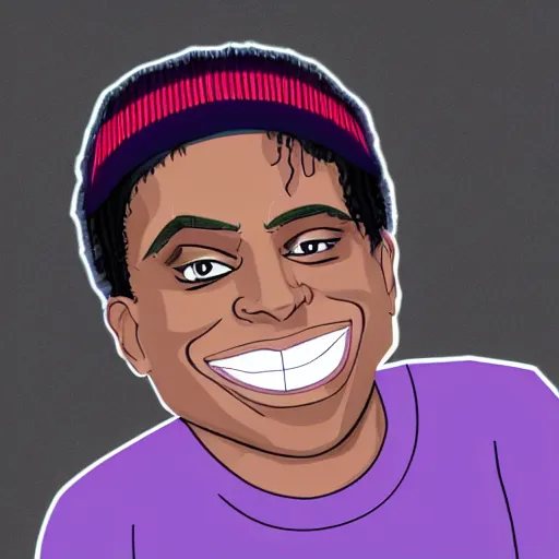 Image similar to ski mask the slump god as a cartoon