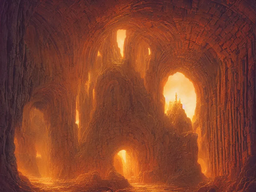 Prompt: a portal revealing a cross section of all elements, tim hildebrandt wayne barlowe bruce pennington donato giancola larry elmore masterpiece trending on artstation cinematic composition beautiful lighting hyper detailed!!! 8 k oil on canvas