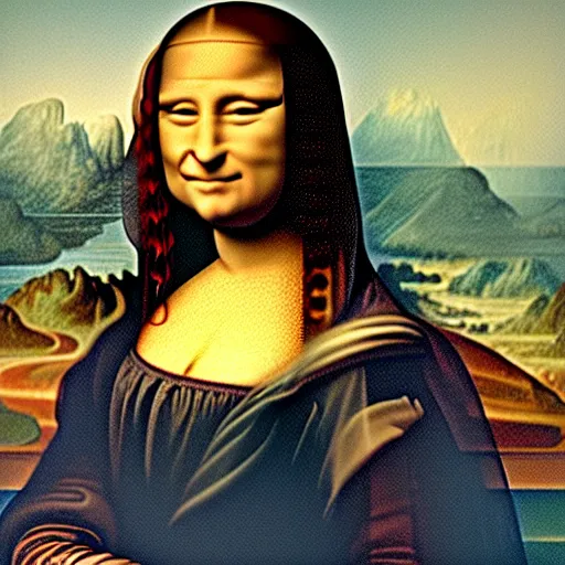 Image similar to Joe Biden as Mona Lisa