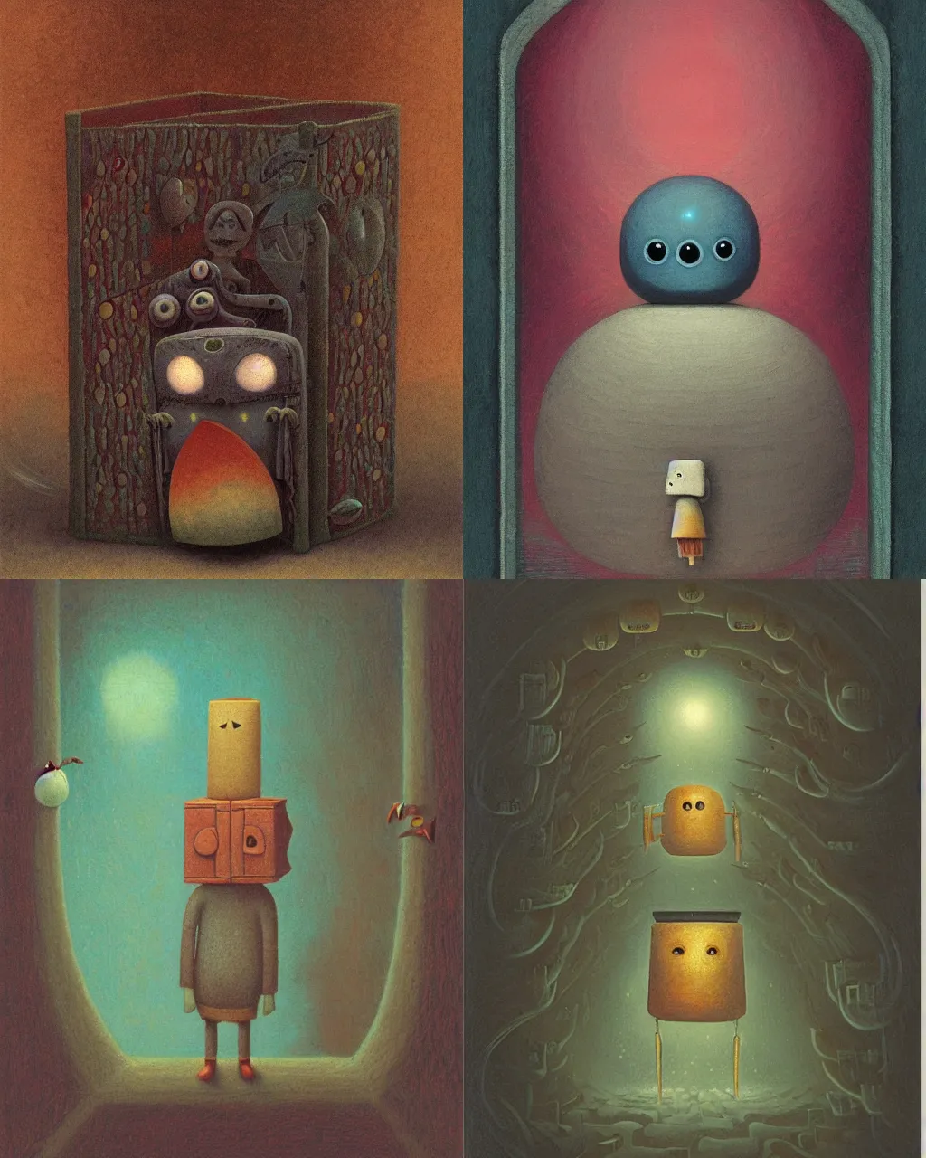 Prompt: tome of incantations by shaun tan