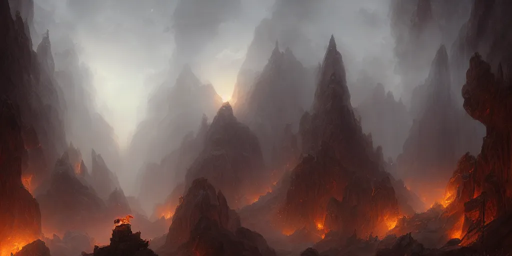 Image similar to A phoenix's ashes are divine, by Andreas Rocha + Ted Nasmith, dark, cinematic lighting, masterpiece, highly detailed, 8k resolution, trending on art station