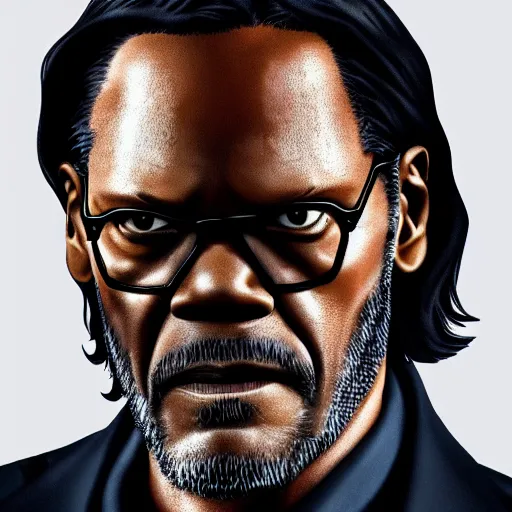 Prompt: samuel l. jackson as john wick