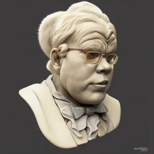 Prompt: amazing lifelike award winning marble bust of Roy chubby brown trending on art station artgerm Greg rutkowski alphonse mucha cinematic