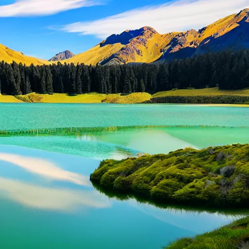 Image similar to emerald lakes in new zealand