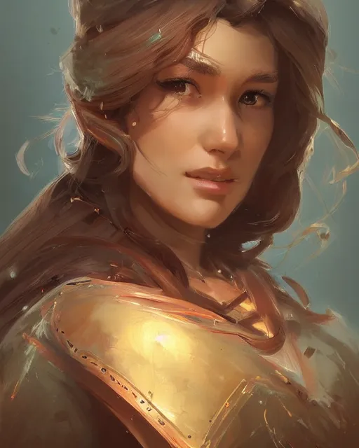 Image similar to head and shoulders portrait of a beautiful female cleric by Stanley Artgerm Lau, WLOP, Rossdraws, frank frazetta, Andrei Riabovitchev, Marc Simonetti, tranding on artstation