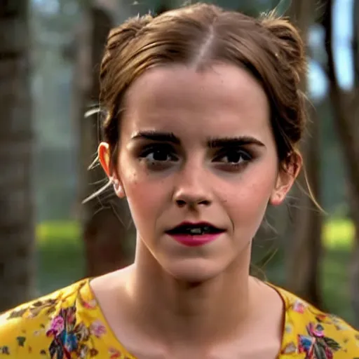 Image similar to emma watson in half baked movie 4k
