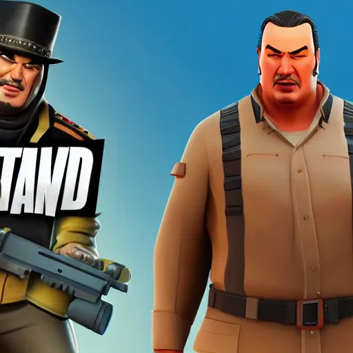 Image similar to Steven Seagal as a Fortnite character