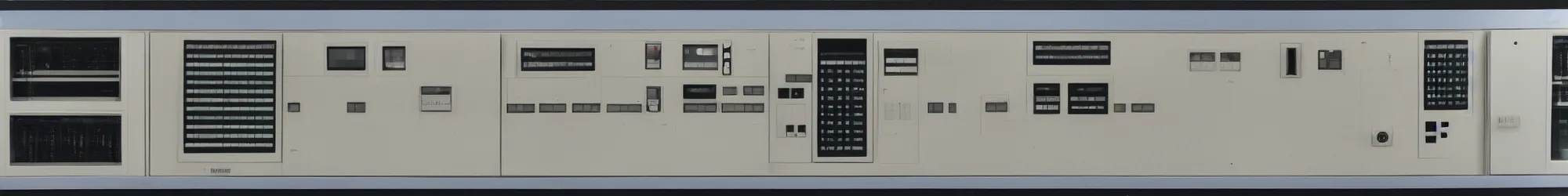 Prompt: 1972 mainframe computer control panel designed by dieter rams
