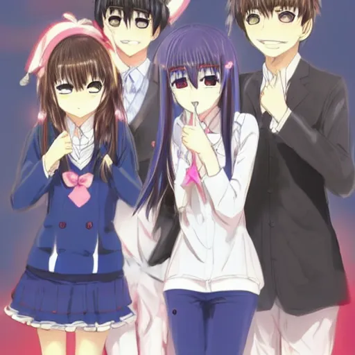 Image similar to Kanojo x Kanojo x Kanojo