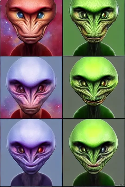 Prompt: hyper realistic aliens