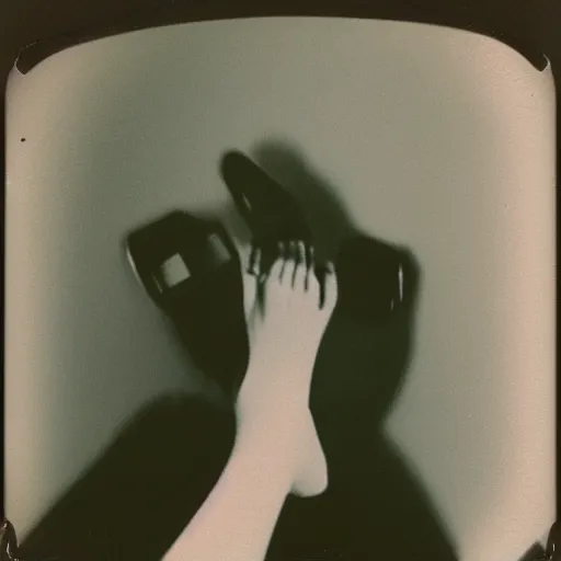 Image similar to polaroid photo of a faceless person