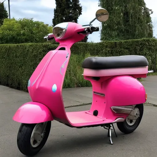 Prompt: floral scooter, craigslist photo