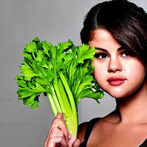 Image similar to selena gomez as celery