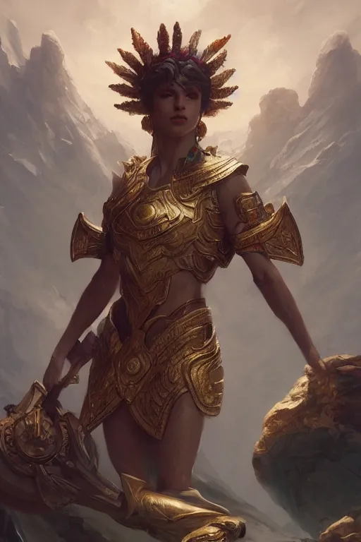 Image similar to gods in the olympus, highly detailed, digital painting, artstation, concept art, sharp focus, illustration, unreal engine, 8 k, art by artgerm and greg rutkowski and edgar maxence