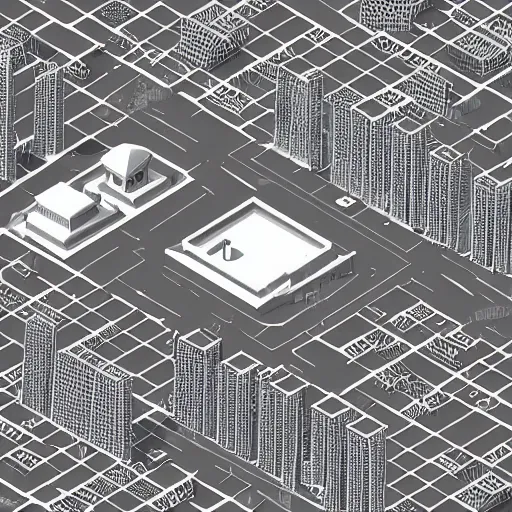 Prompt: isometric tokyo city, small, square, 3 d render