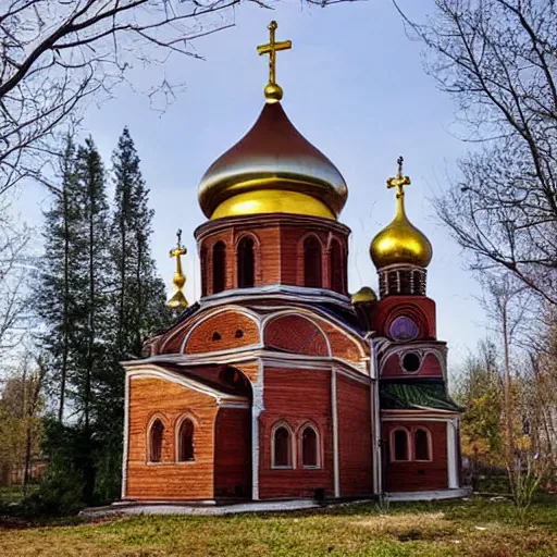 Image similar to tiny home that looks like st volodymyr's cathedral.