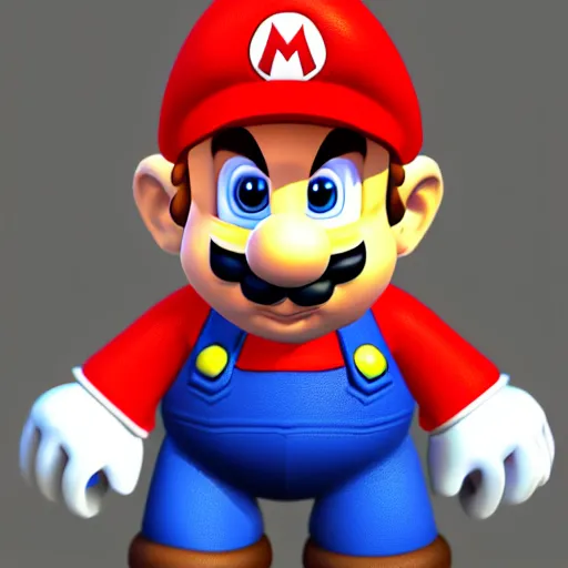 Image similar to low poly mario