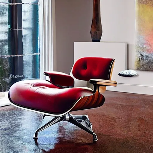 Image similar to an armchair (by eames), designed by PlayStation 5!!!!!