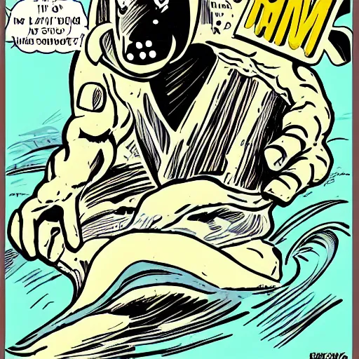 Prompt: raw milk cryptid, comic book art style