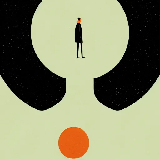 Image similar to a wandering mind, logo without text, simple white background victo ngai, kilian eng