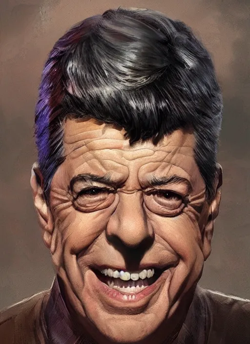 Image similar to Portrait Jerry Lewis, marvel comics, dark, intricate, highly detailed, smooth, artstation, digital illustration by Ruan Jia and Mandy Jurgens and Artgerm and Wayne Barlowe and Greg Rutkowski and Frank Frazetta