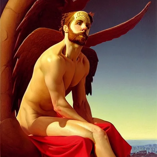 Image similar to an amazing masterpiece of art by gerald brom 👼 🌥️, rocco, baroque